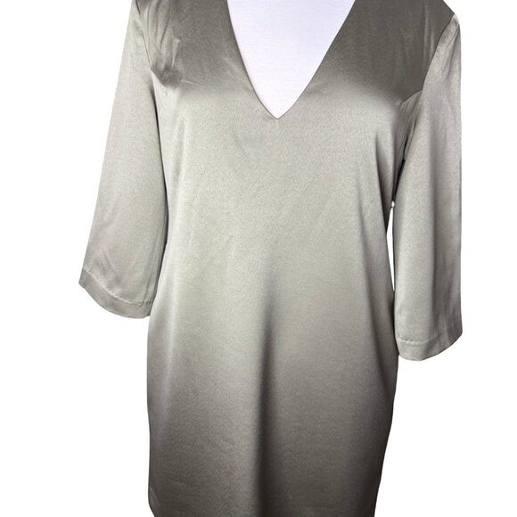 Rare Elliatt Fearless V-Neck Mini Dress Green Large - Picture 5 of 9